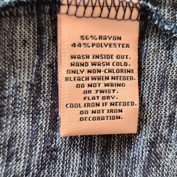 Juicy Couture Cold Shoulder Blue Knit‎ Blouse Women's Medium - Picture 7 of 8